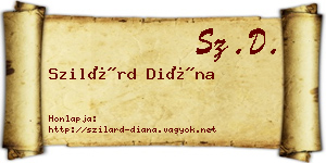 Szilárd Diána névjegykártya